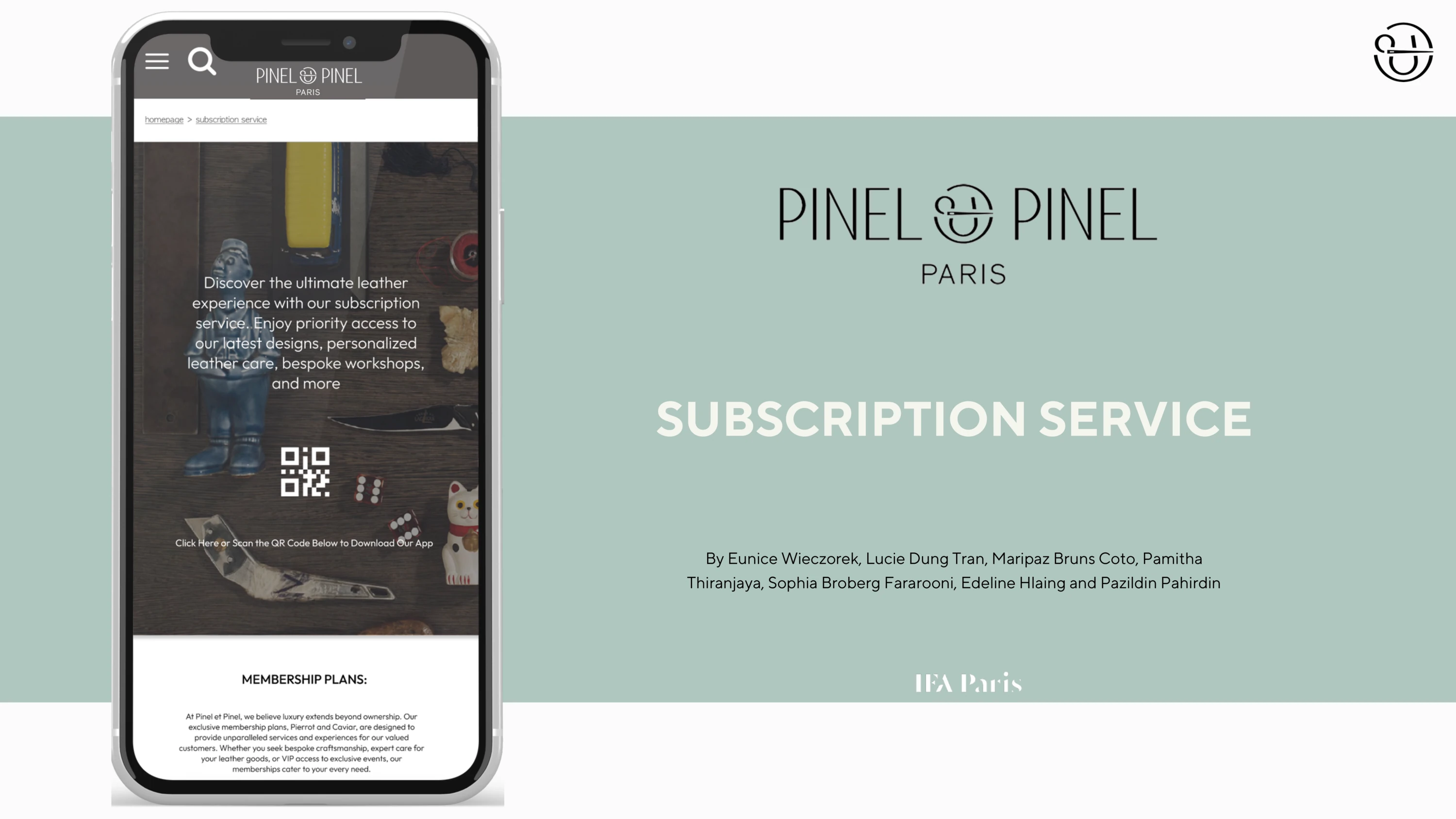 Pinel & Pinel Brand Extension - Slide 1