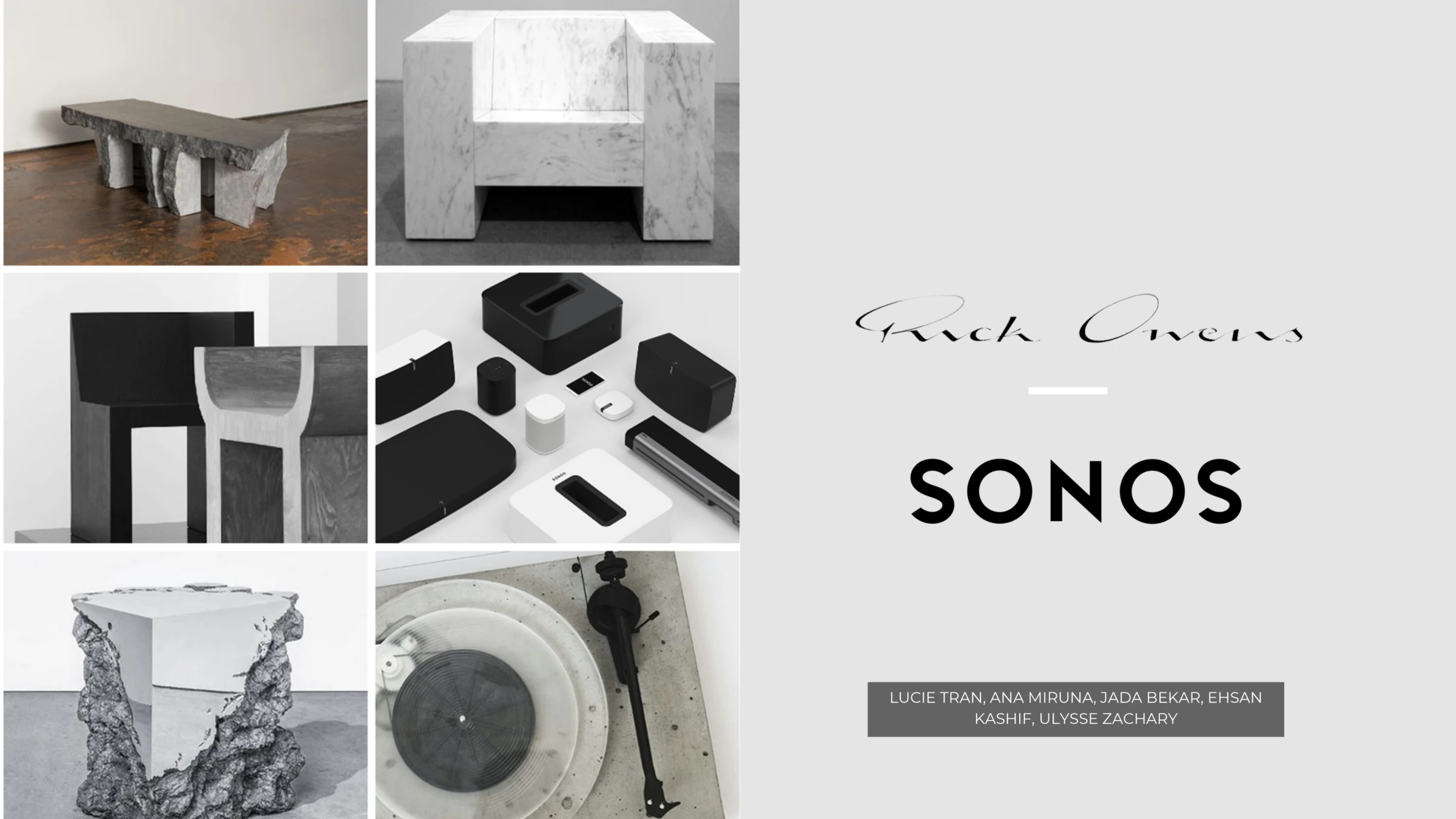 Rick Owens x Sonos Collaboration - Slide 1